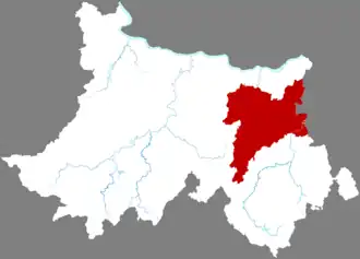 Юньчэн на карте