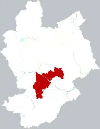 Сюаньхуа на карте