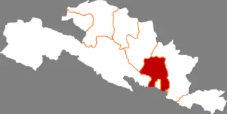 Миньлэ на карте