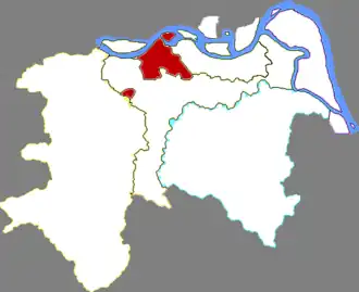 Жуньчжоу на карте