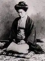 Тидзуко Мифунэ, фото сделано в 1910 году