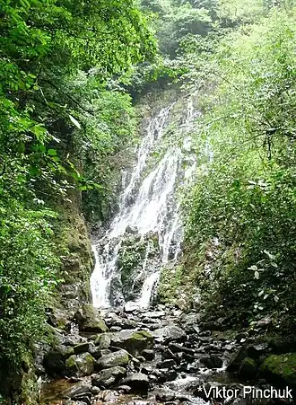 Вид на водопад Чорро-Эль-Мачо в 2015 году.