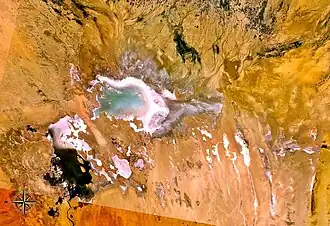 Снимок района озера из NASA World Wind