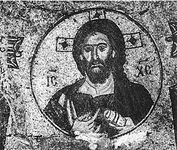 Христос. Мозаика нартекса церкви Успения в Никее (1065—1067 гг.)