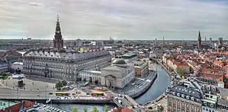 Вид на Слотсхольмен с колокольни церкви св. Николая