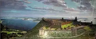 Фото реконструкции летописного Чучина. Художник М. Казанский, консультант&nbsp;— археолог В. Гончаров