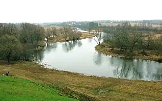 Вид на излучину реки Рузы от Знаменской церкви