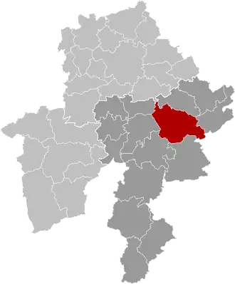 Расположение муниципалитета на карте провинции