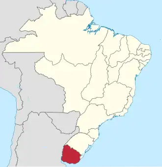 Провинция Сисплатина на карте Бразилии