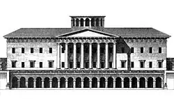 Дворец в Мопертюи. Проект 1763 г. (не сохранился)