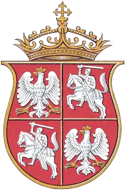 Герб Польши и Великого княжества Литовского при Ягеллонах