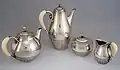 Кофейный сервиз, серебро (1915-1927)