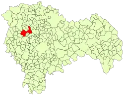 Расположение муниципалитета на карте провинции