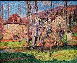 Домики с соломенными крышами весной, 1921