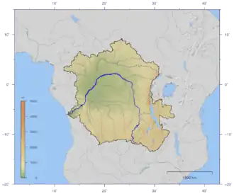 Бассейн реки Конго, центральную часть которого составляет впадина Конго