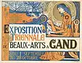 Плакат к выставке-триеннале в Генте (1895)