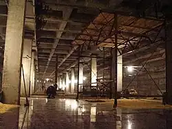 Строительство станции. 2 декабря 2003 г.