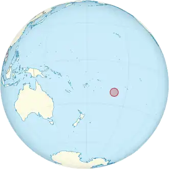 Острова Кука на карте мира