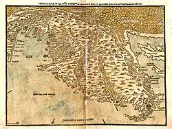 Карта полуострова Истрия работы Пьетро Коппо