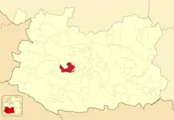 Расположение муниципалитета на карте провинции