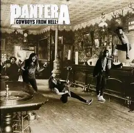 Обложка альбома Pantera «Cowboys From Hell» (1990)