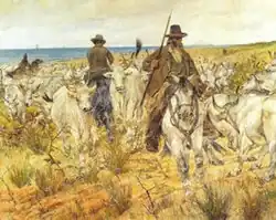 Дж. Фаттори. Скот на пастбище. 1893. Холст, масло. Музей Фаттори, Ливорно