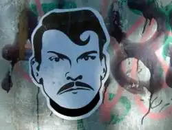 Граффити с портретом Кристера Петтерссона