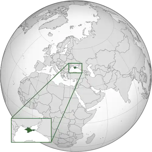 Крым на карте мира