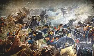 Берсальеры в бою у Чёрной речки, 1855 год.