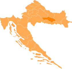 Пожешко-Славонска на карте