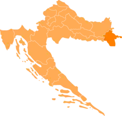 Вуковарско-Сриемска на карте