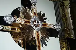 Процессионный крест. Деталь. Церковь Санто-Спирито, Турин