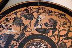 Сбор урожая сатирами и менадами (VI в. до&nbsp;н.&nbsp;э.)