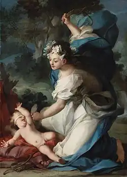 Наказанный Купидон. Холст, масло. Национальная галерея Ирландии, Дублин