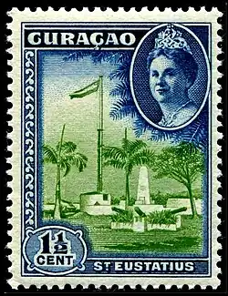 Синт-Эстатиус, 1½ цента&nbsp;(Mi #199; Yt #150; NVPH #159)
