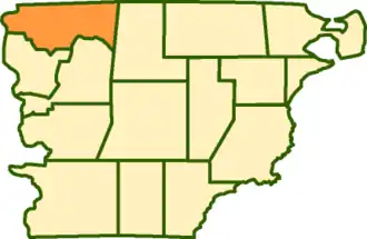 Департамент  Кусамен на карте