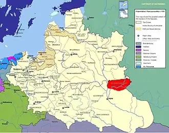 Черниговское воеводство на карте