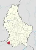 Расположение коммуны на карте Люксембурга