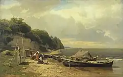 Берег моря в Тискре.