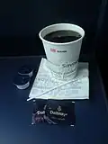 Кофе Dallmayr в вагоне поезда Deutsche Bahn ICE