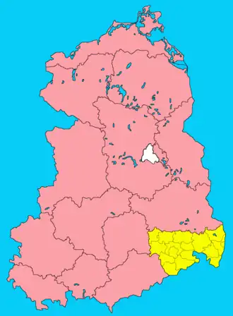 Округ Дрезден на карте