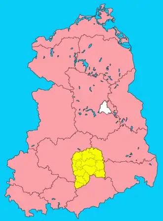 Округ Лейпциг на карте