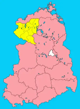 Округ Шверин на карте