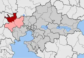 Карта общины:&nbsp; — Куфалия&nbsp; — Айос-Атанасиос и Халкидон