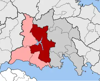 Карта общины: — Лидорикион — Вардусия, Толофон и Эфпалион