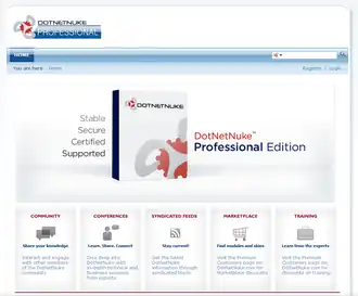 Скриншот программы DotNetNuke