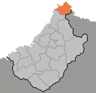 Чунган на карте