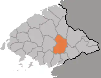 Тхэчхон на карте