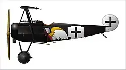 Fokker Dr.I лейтенанта Джозефа Якобса, эскадрилья Jasta 7