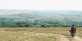 Вид на село Иллирия с хребта (с севера)